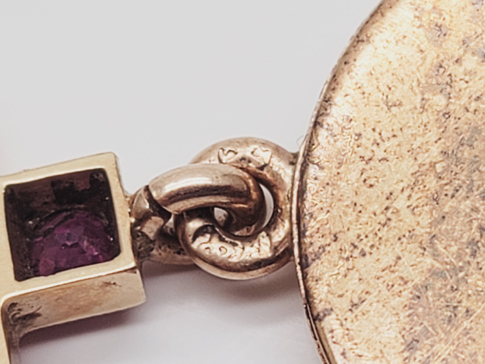 Antique Victorian 14K Gold Ruby Gemstone Brooch Pendant Jewelry Imperial Eagle