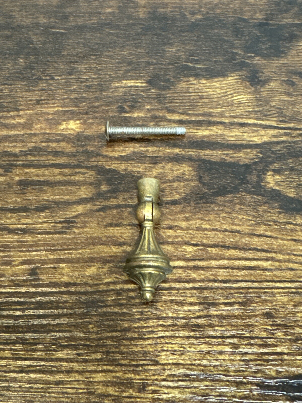 Stanley Dresser Drawer Pull Brass Vintage Brutalist MCM Knob Handle Credenza
