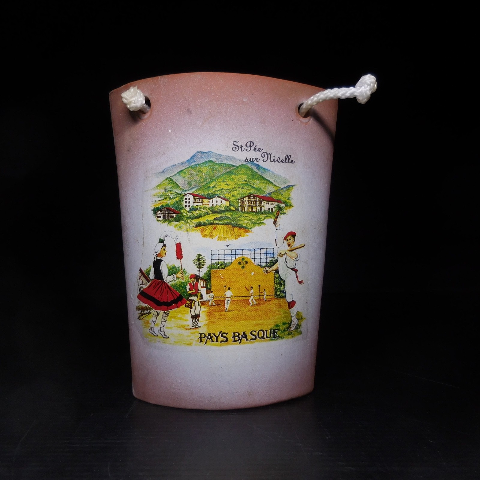 N26.16 Terracotta Tile Pays Basque St Pée Sur Nivelle Pelote Costume Tradition