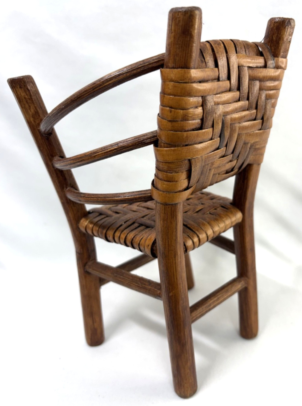 Miniature Rustic “Old Hickory” Adirondack Style Salesman Sample Chair