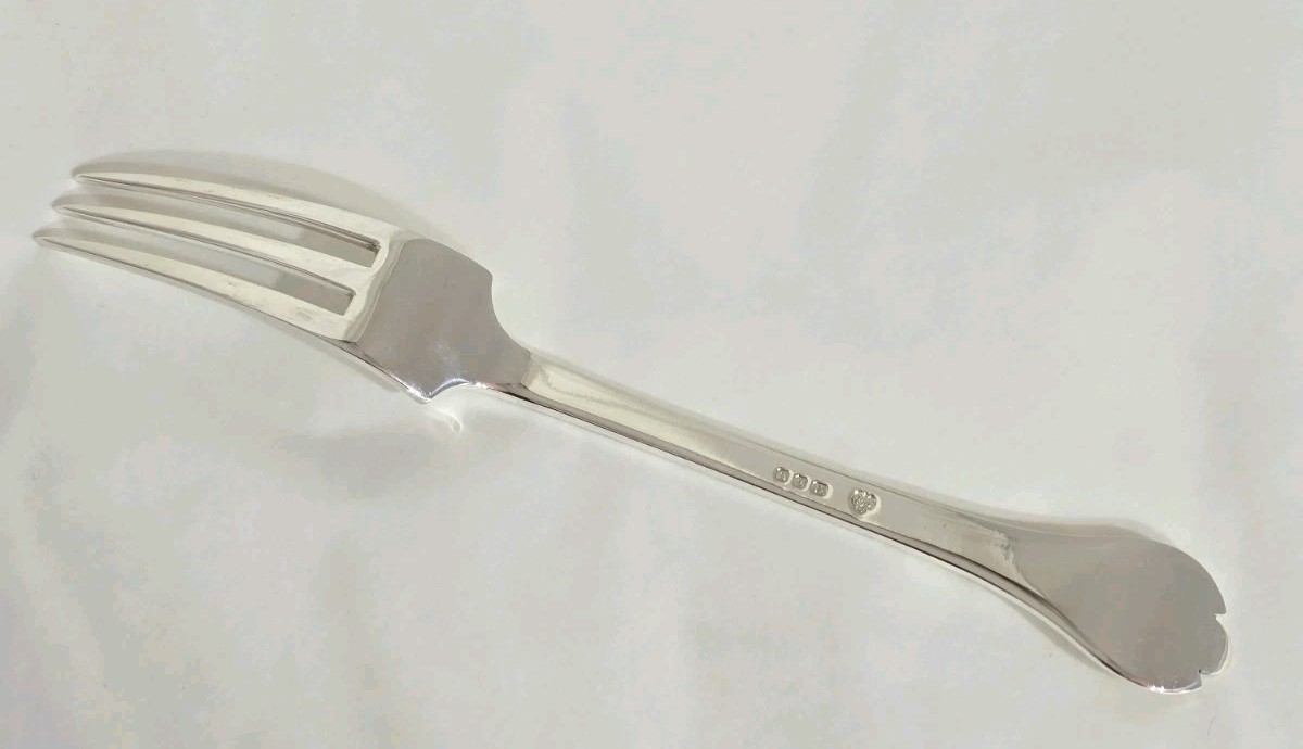 Vintage sterling silver Presentation Fork. London 1969. By C J Vander Ltd