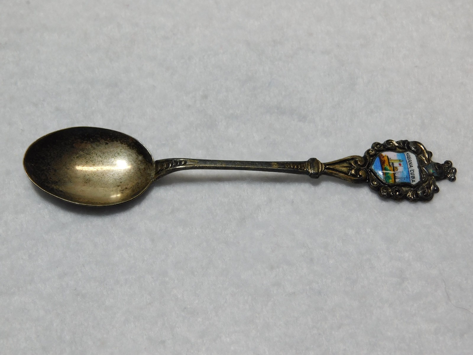 Vintage Habana Souvenir Spoon. Tarnished, Still Looks Good