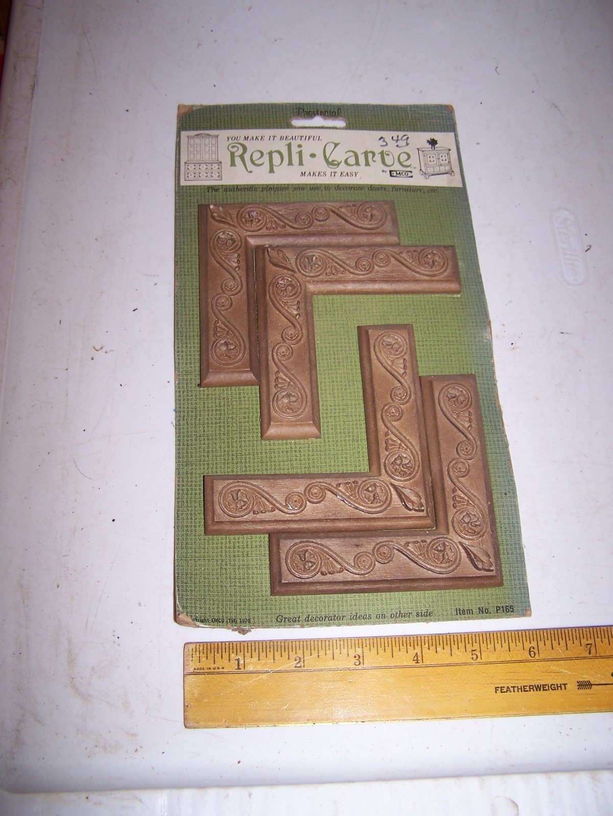 1970 Original Furniture Decorative TRIM Molding Parts Pieces – Corner – #24