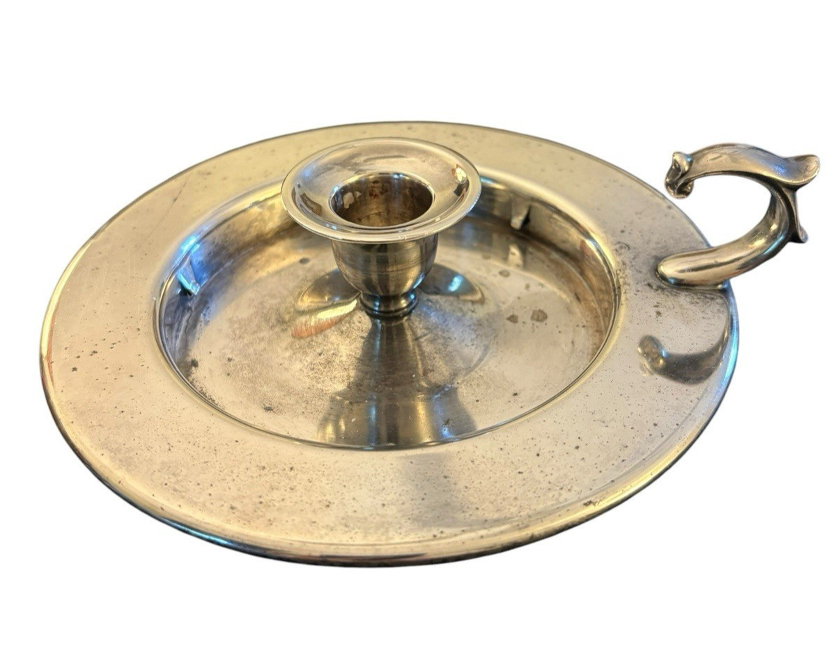 Paul Revere Reproduction Silverplate Chamberstick Candlestick Wm. Rogers Oneida