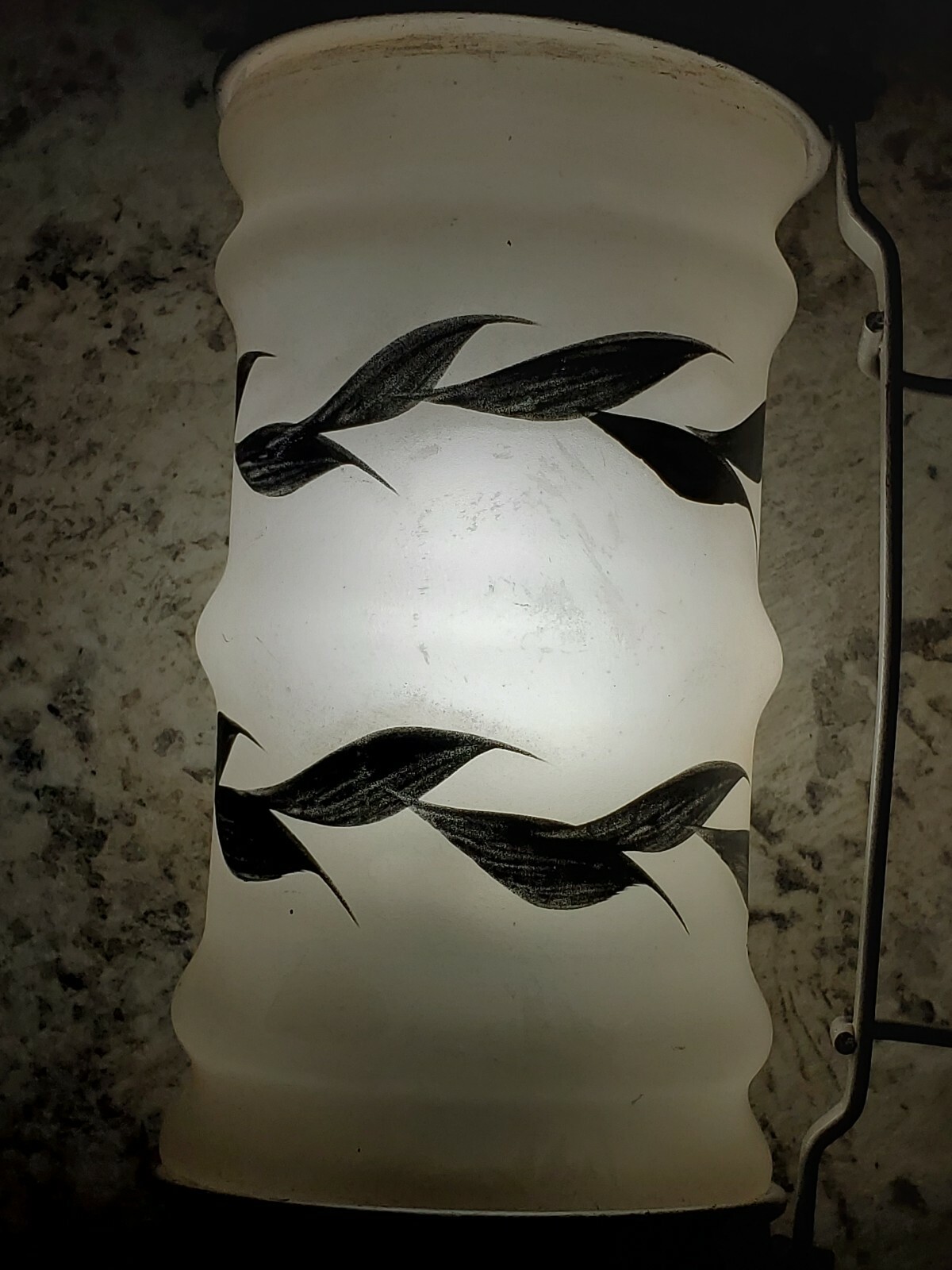 3pc set Skyscraper Boudoir Bullet Torpedo Art Deco Lamp globe glass frankart