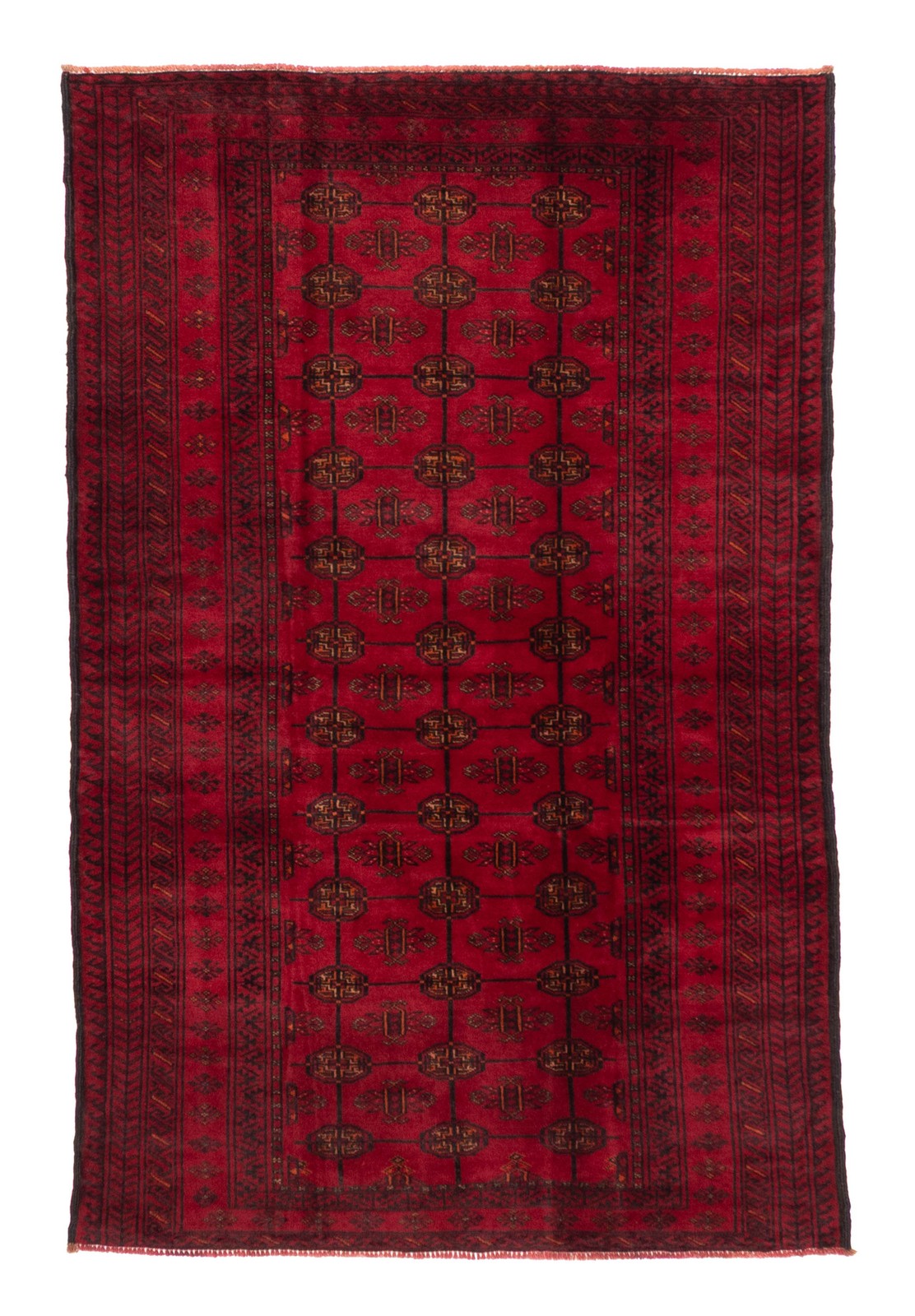Vintage Traditional Hand-Knotted Area Rug 3’11” x 6’1″ Oriental Wool Carpet