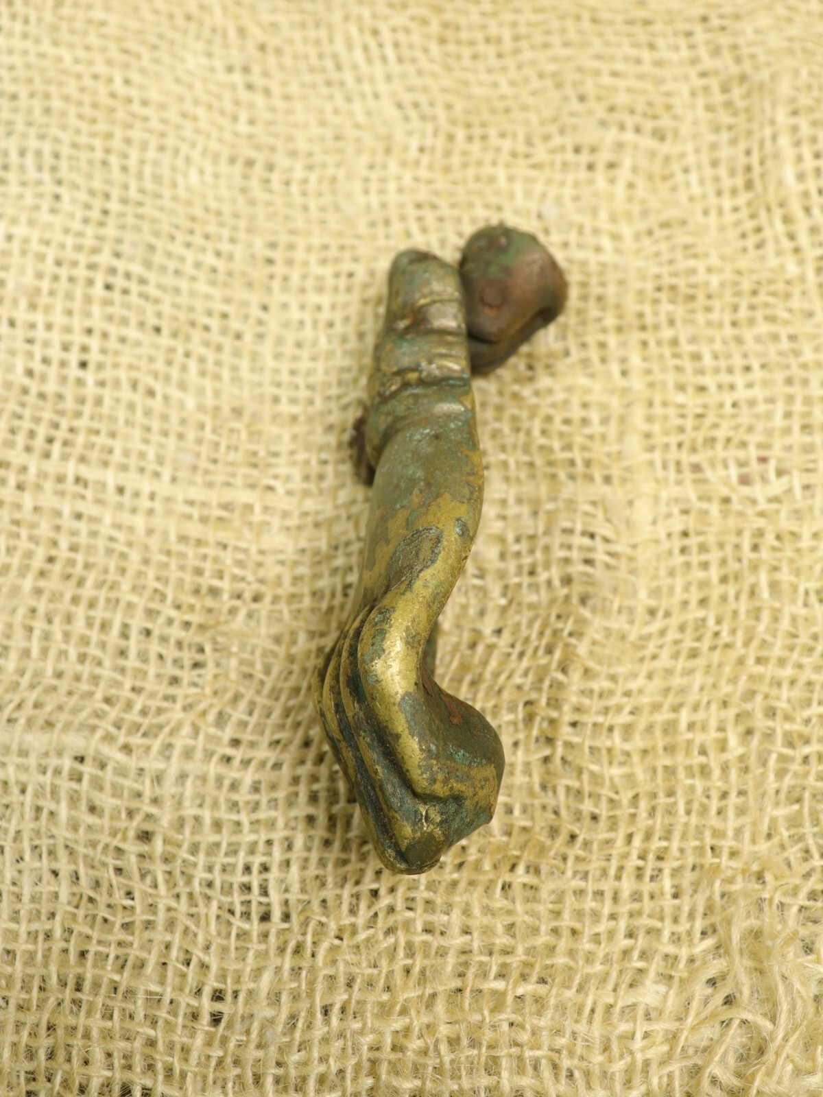 Brass Lady’s Hand Door Knocker Antique Victorian Era Ornate Heavy Hand of Fatima
