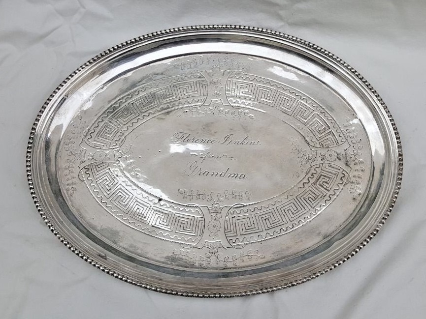 REDFIELD & RICE NEW YORK MAGNIFICENT CIRCA 1865 SILVER PLATED 16″ LONG STRAY