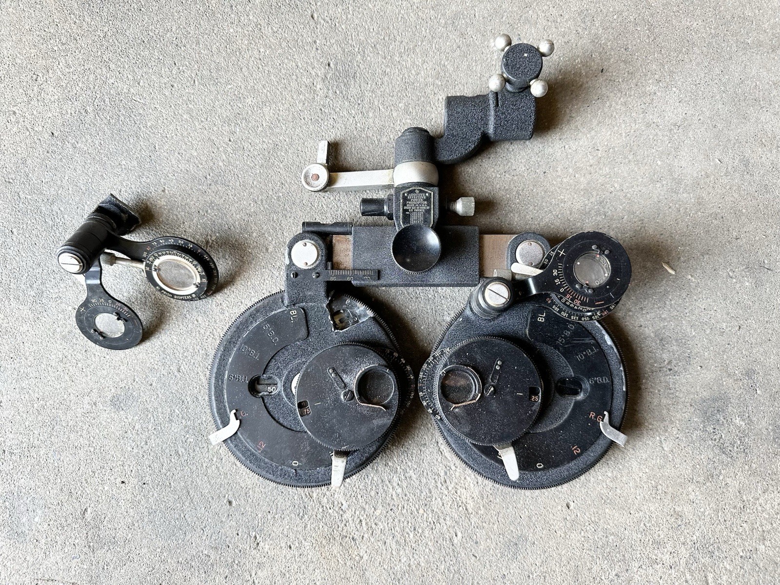 Antique 1930s American Optical Additive Effective Power Phoropter Optician Vtg