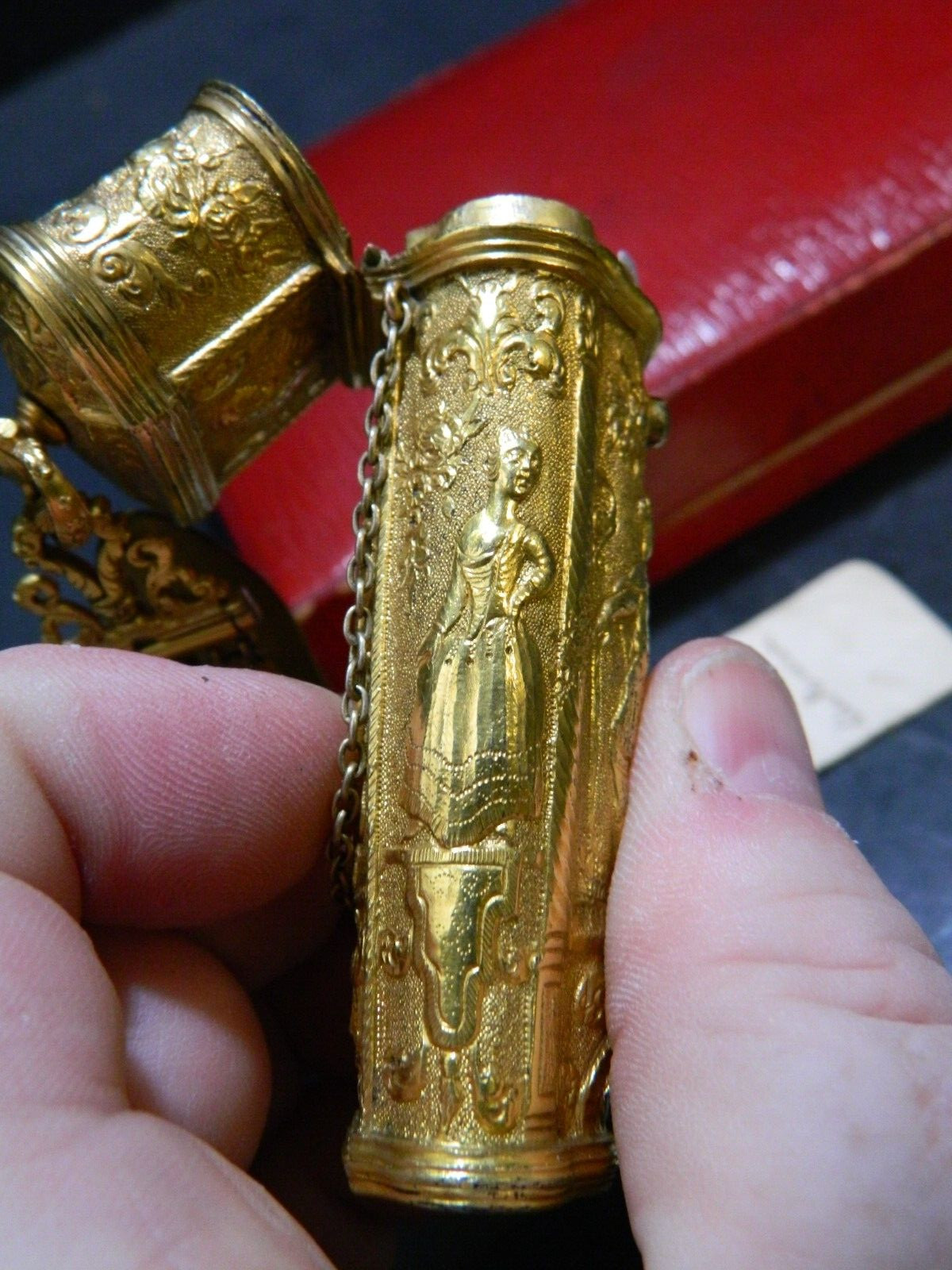 Antique English Early Continental Ormolu Equipage Chatelaine (1780-1800) VG-EX