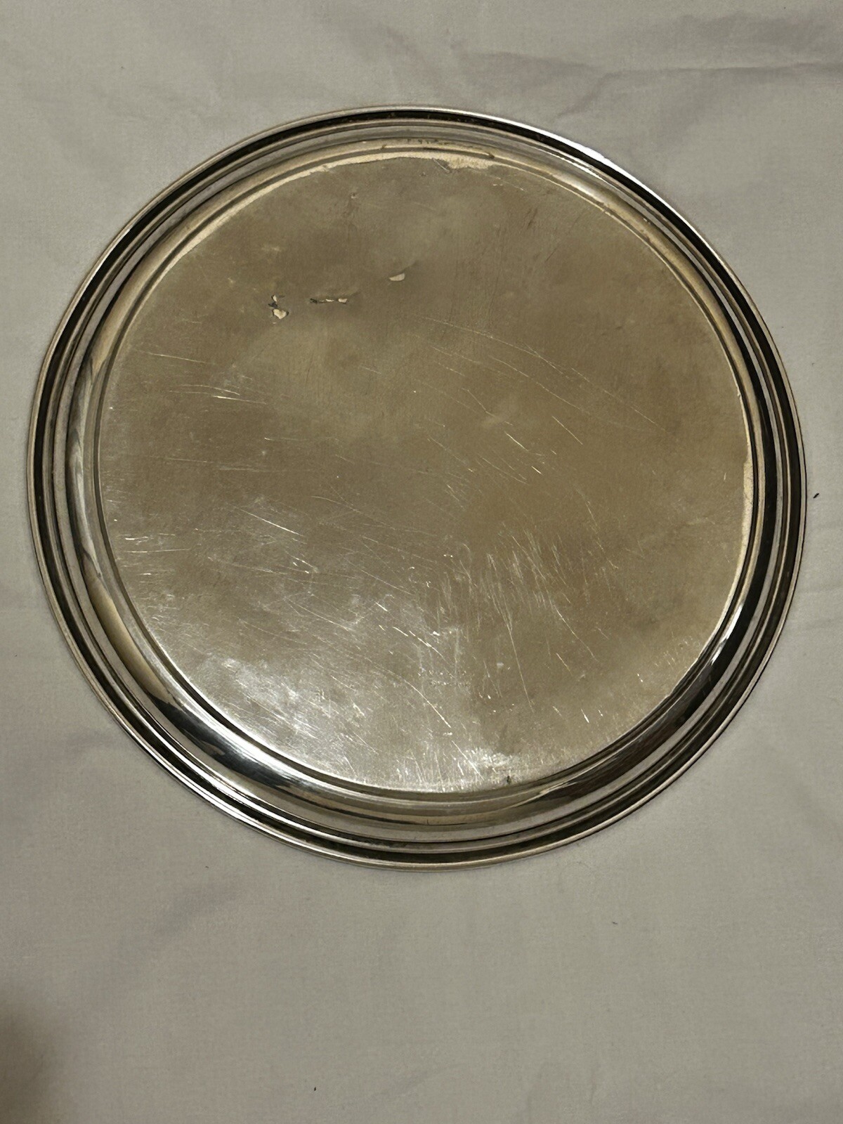 Kuwait Nickel Silver Plated Tray Marked ( Nakazato ) – 4