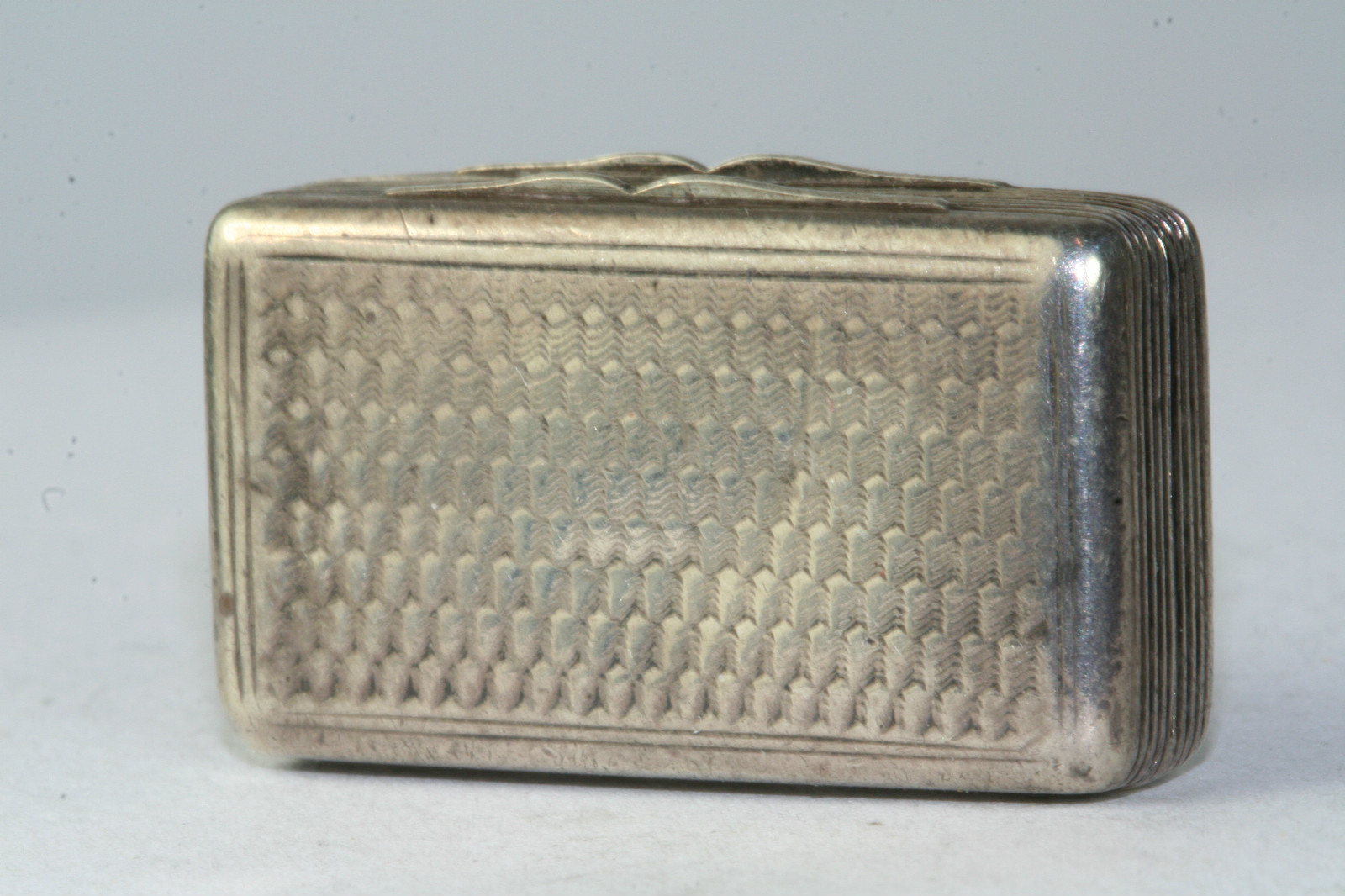 GEORGIAN ANTIQUE STERLING SILVER VINAIGRETTE JOHN SHAW