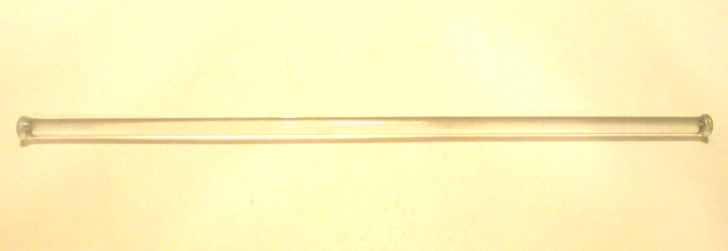 Vintage Clear Glass Towel Bar NO BRACKETS 17 5/8″ Long 9/16″ Rod Ends