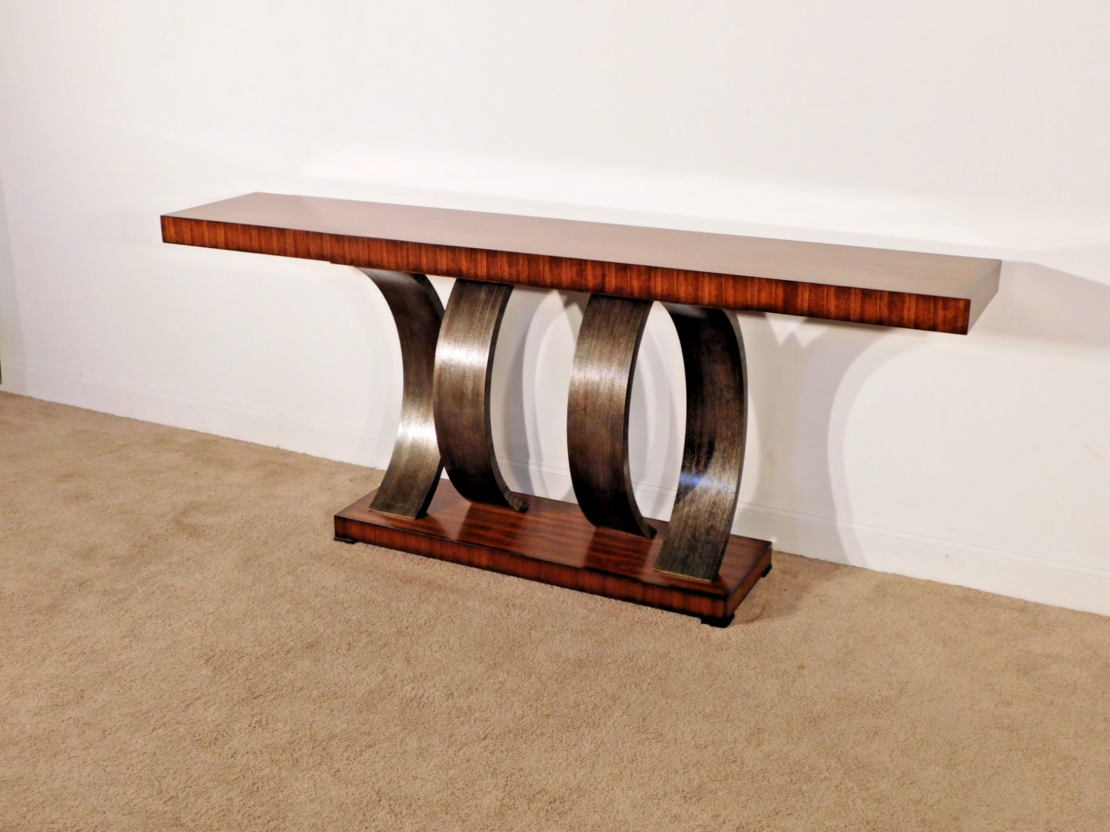 Theodore Alexander TA Vanucci Eclectics Inward Curve Console Entry Sofa Table
