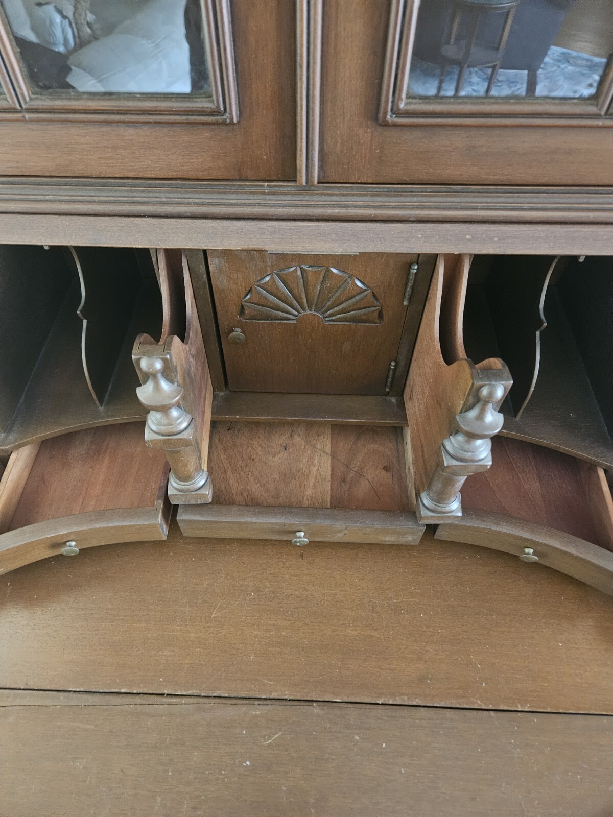 chippendale secretary desk bookcase