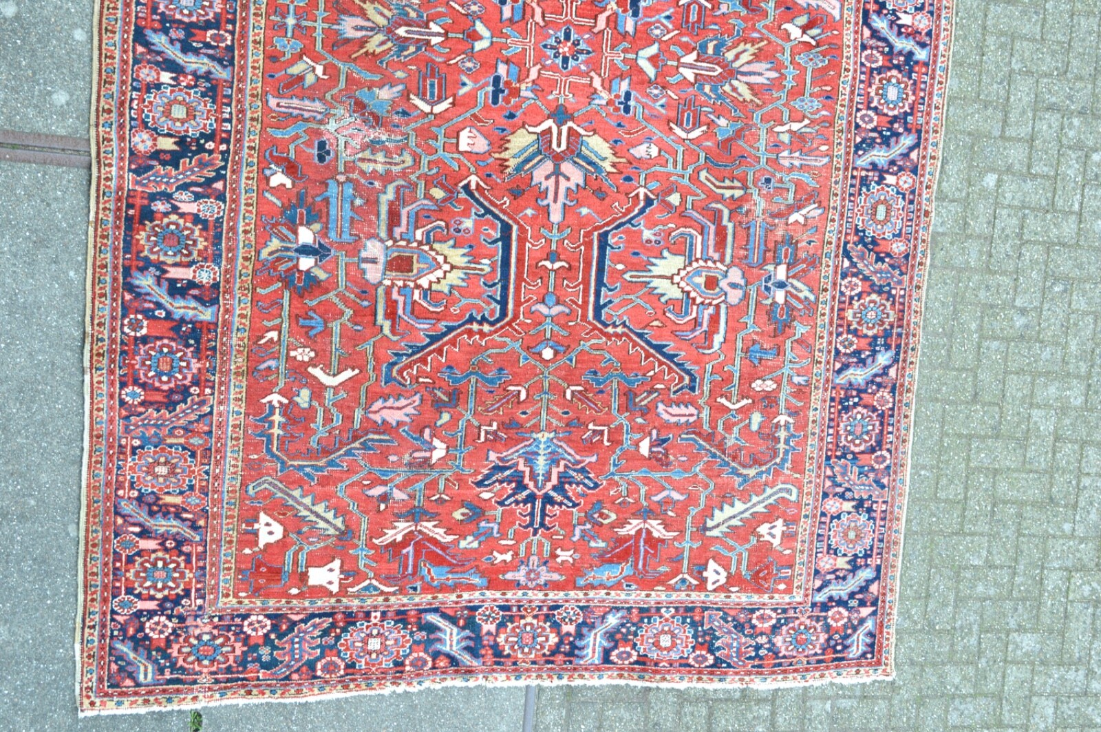 Gorgeous Antique Serapi Heriz region Rug Allover ***WWS***