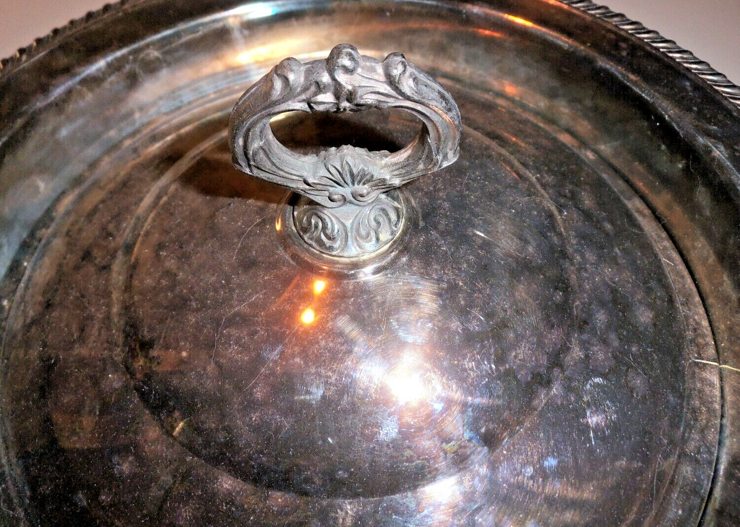 Sheridan Silver Plated Serving Tray With Lid
