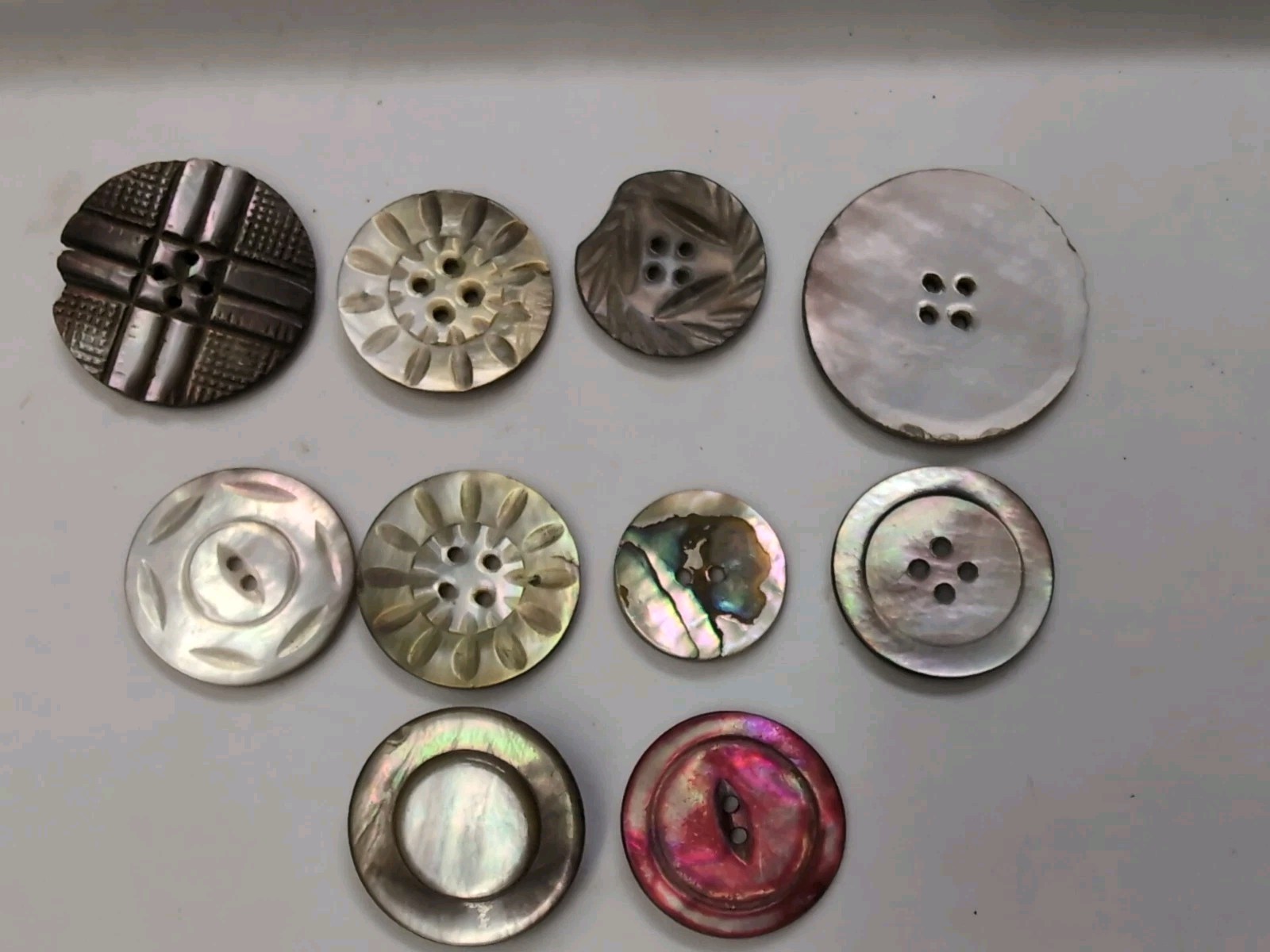 (10) Ablone Shell Buttons