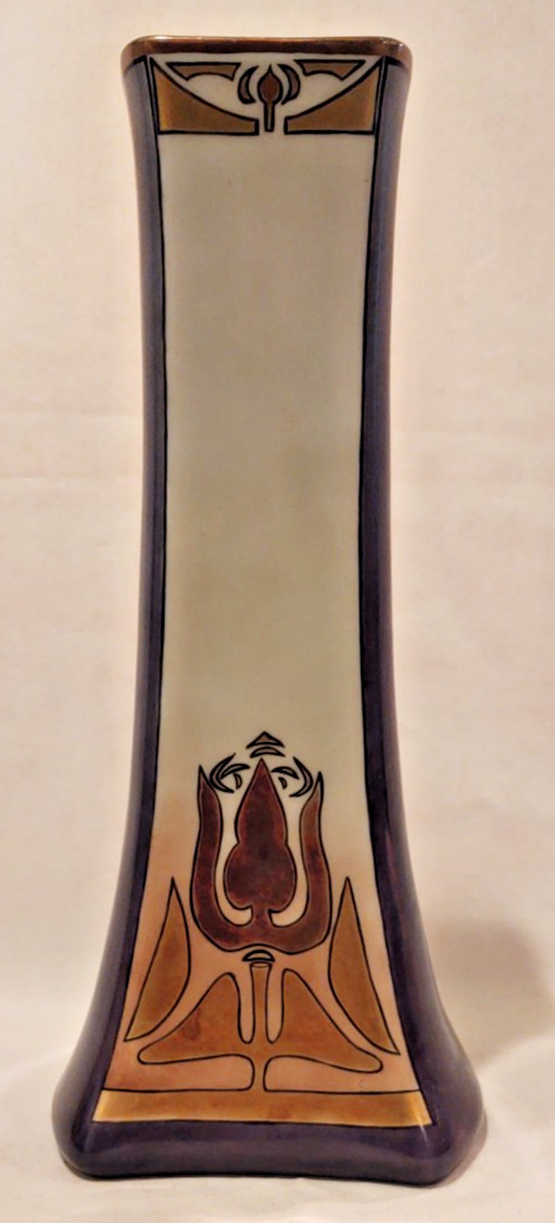 Pirkenhammer Porcelain Gotham Austria Artist Signed 1920 Art Nouveau HR Holliday
