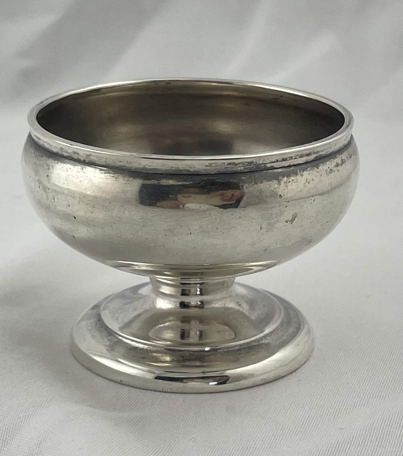 Coin Silver San Francisco Shulz & Fisher? Ca. 1850’s Salt Cellar(s) 1 5/8″ tall