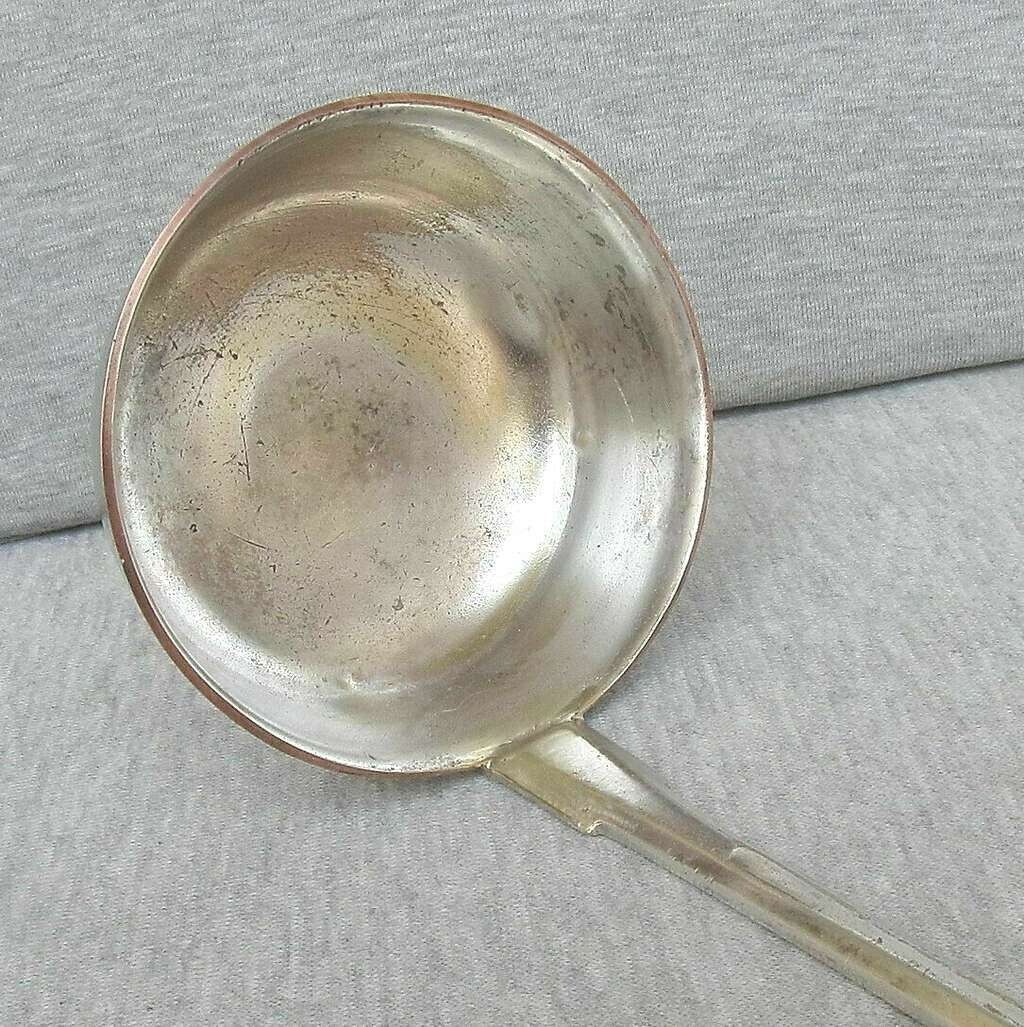 Fraget Norblin Poland Art deco silver plated soup ladle, signed, early of the 20