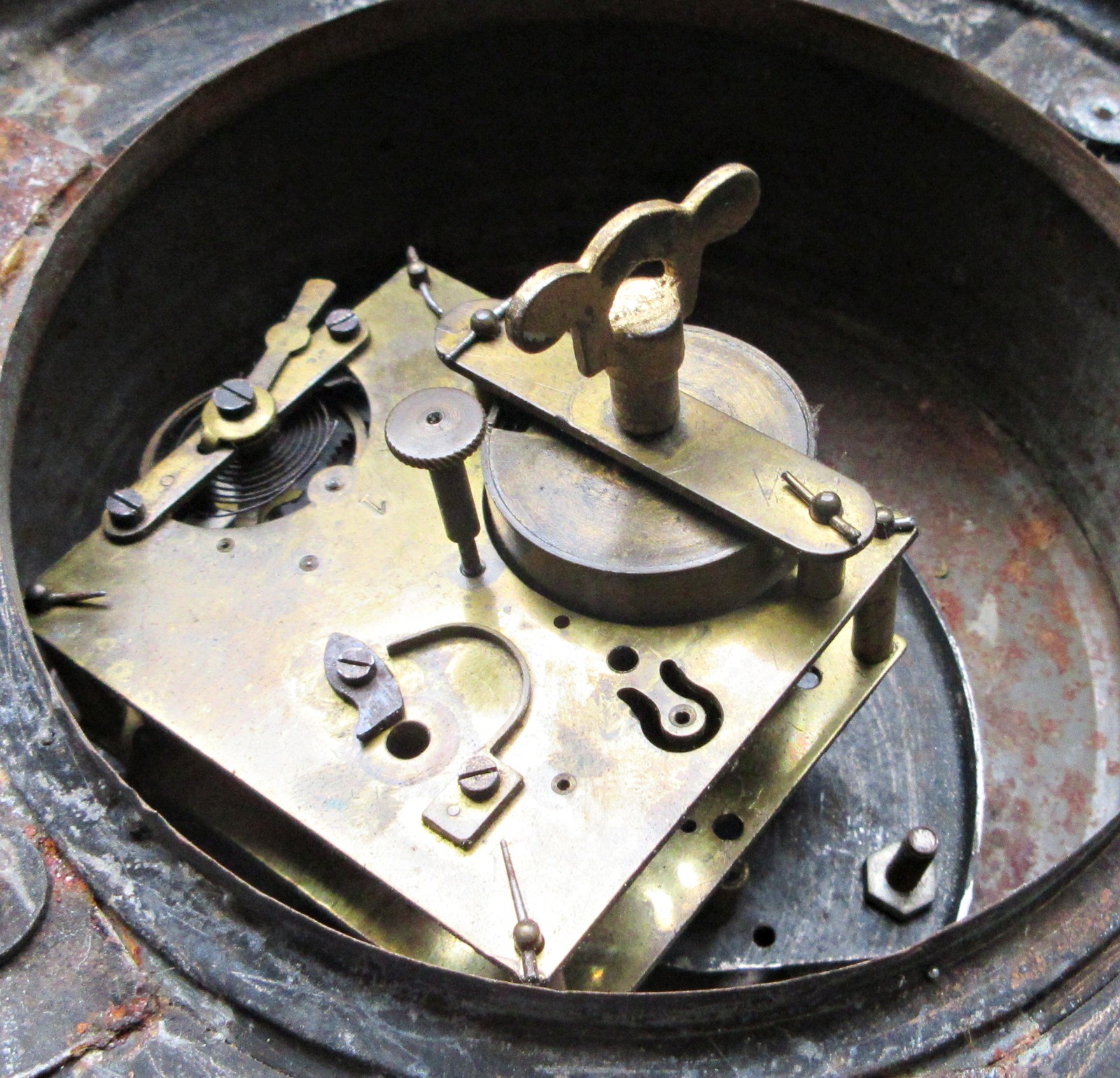 A French, C1930, world-time clock globe