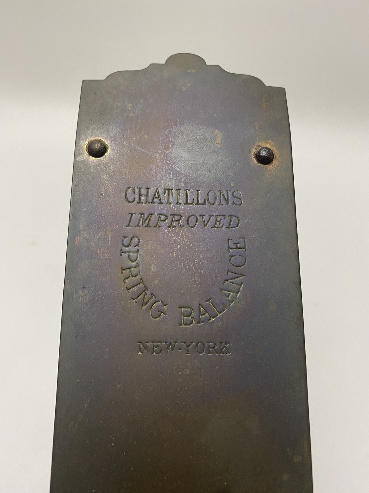 Antique 80 Lb Capacity CHATILLON Spring Balance Hanging SCALE Original Farmhouse