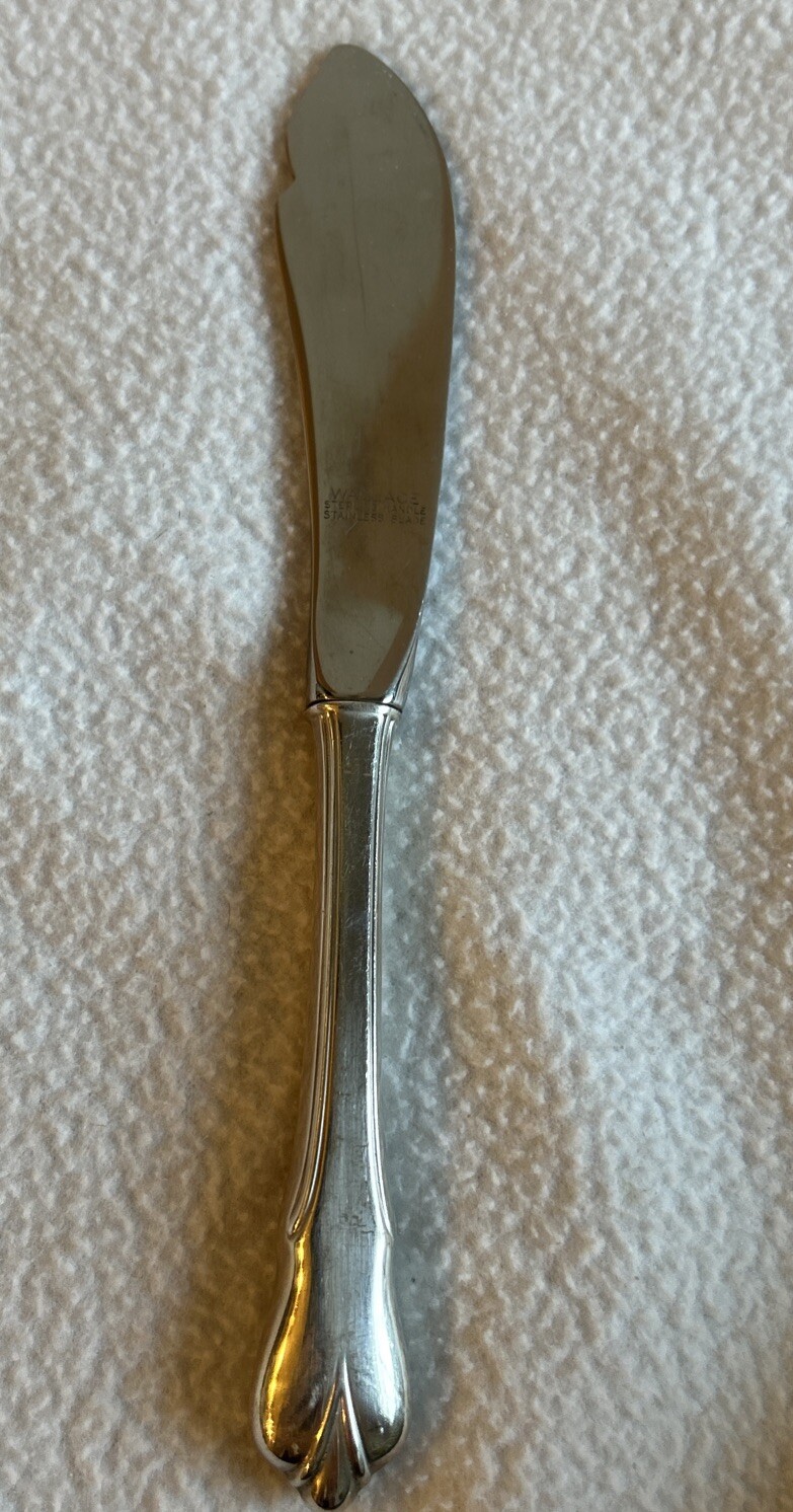 Wallace Sterling Silver Flatware Grand Colonial Master Butter Knife 6 3/4″ Serve