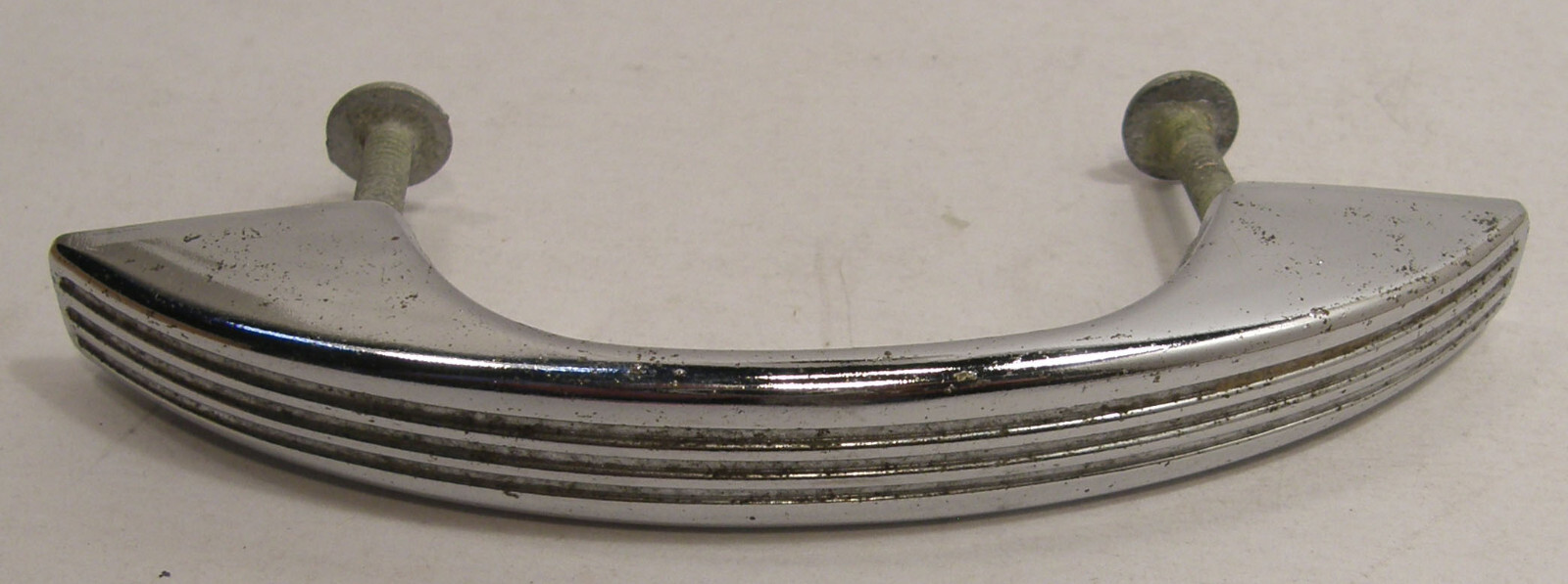 VINTAGE NATIONAL LOCK COMPANY N61218 ART DECO CHROME DRAWER PULL DOOR HANDLE