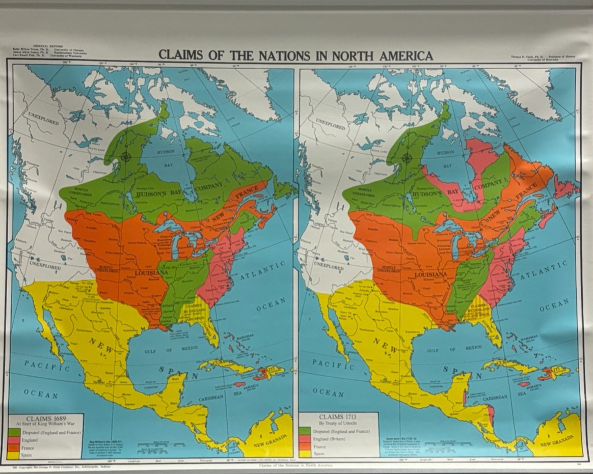 Pull Down School Maps 19 Layer U.S History. Vintage, Salvage, Old, Antique.