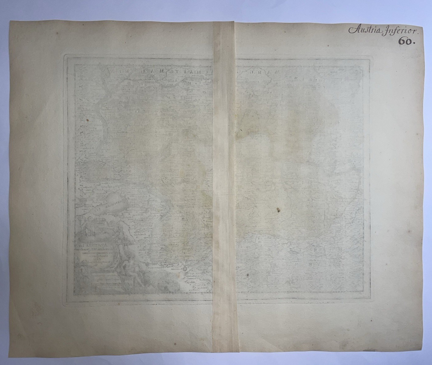 SOUTHERN AUSTRIA 1719 CHRISTOPHER WEIGEL LARGE ANTIQUE MAP 18TH CENTURY