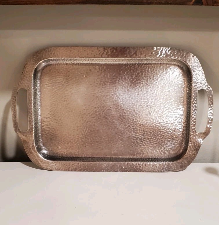 Vintage Meriden S.P. Co International Silver Plated Tray Rectangle W/Handles
