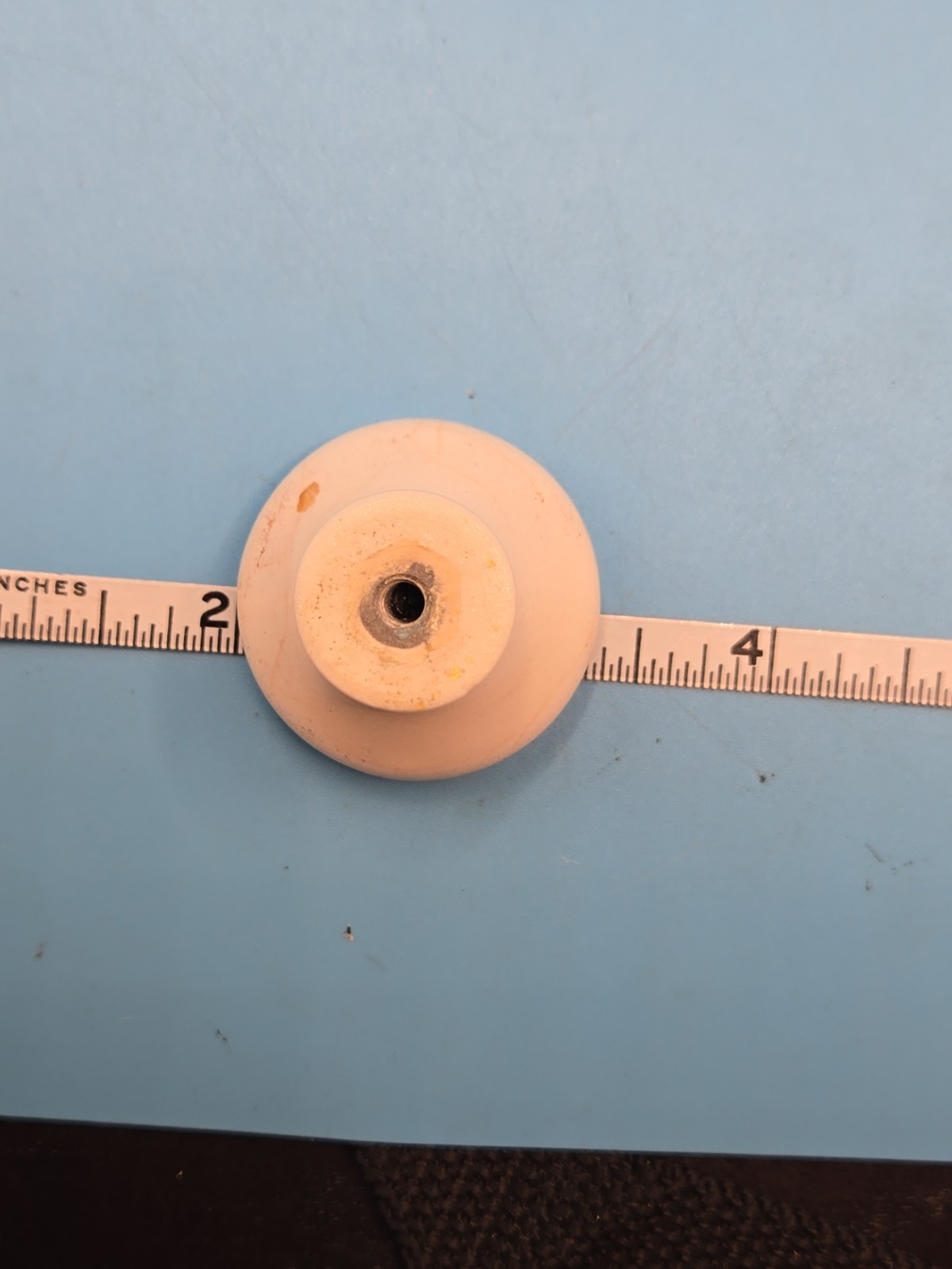 Vintage Porcelain White Cabinet Drawer Pulls Knobs Set 3 READ Description See…