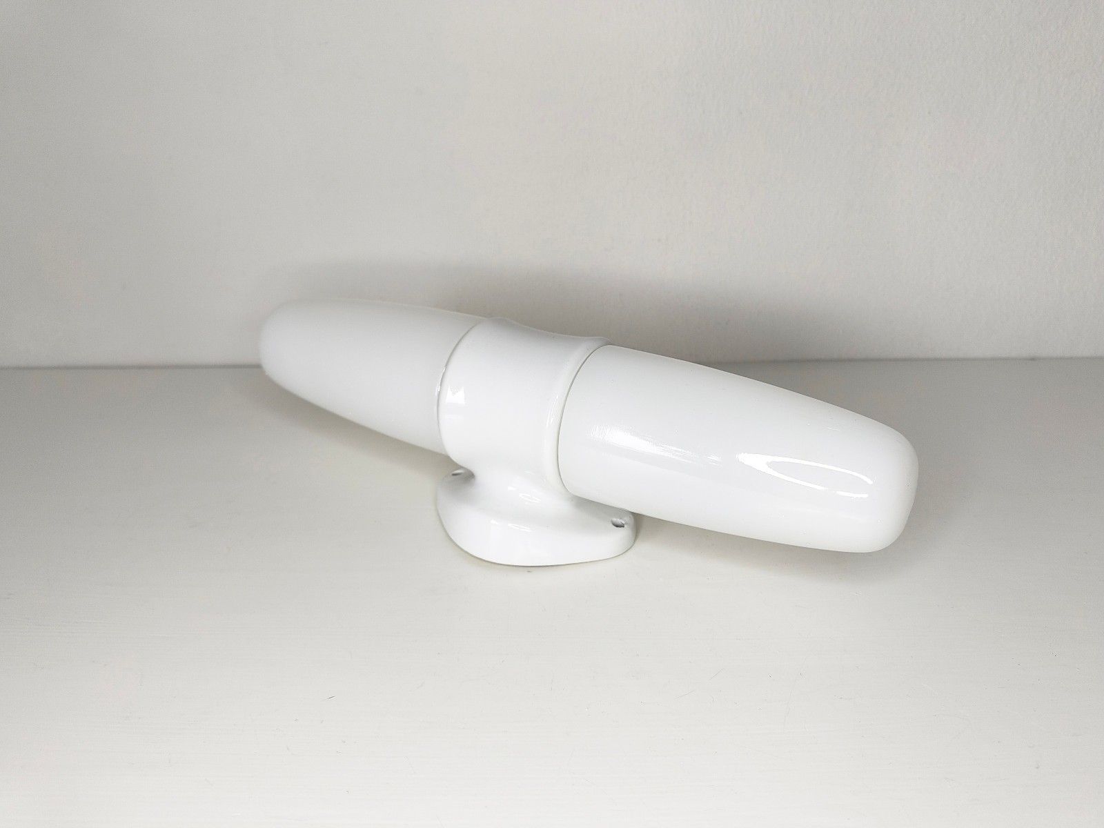 Vintage bathroom lamp, 1950s wall light, Wagenfeld, Bauhaus design