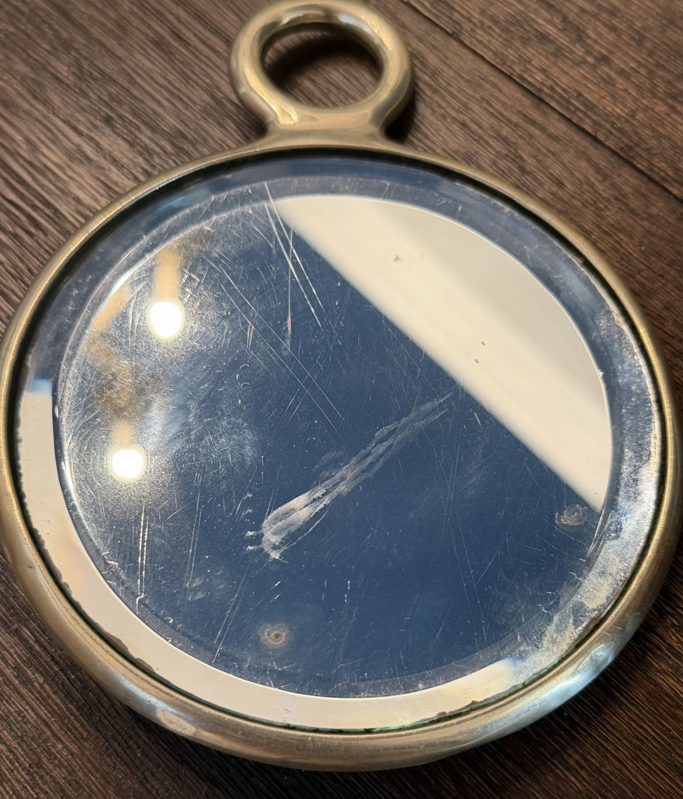Vintage 1930’s Hand Mirror(EPNS)with Repo User Bulldog