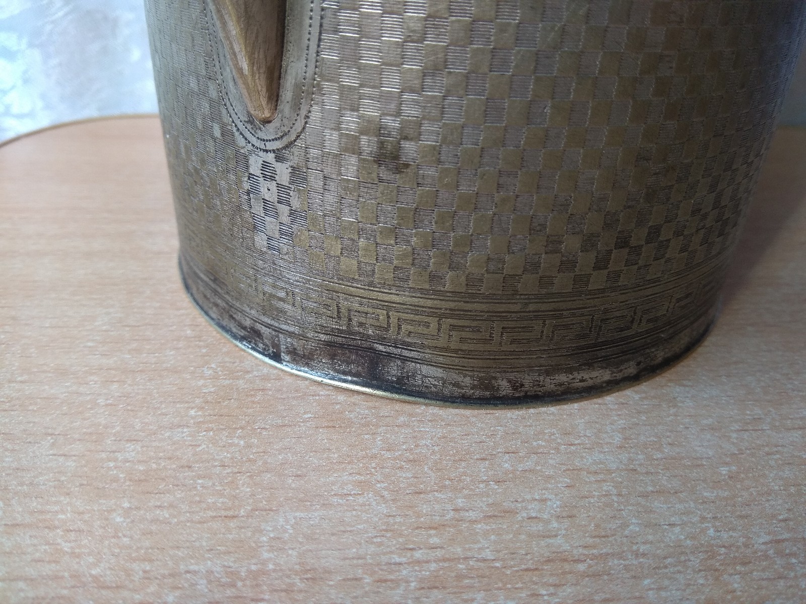 Vintage Polska Norblin Warszawa Antique Silverplate Bronze coffee maker POLISH