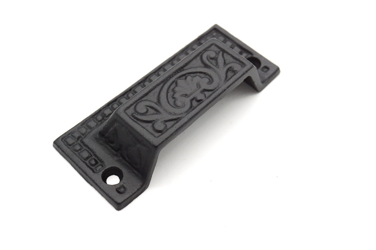 BIN PULL DRAWER BIN PULL BLACK IRON BIN PULL ANTIQUE BIN PULL CABINET BIN PULL