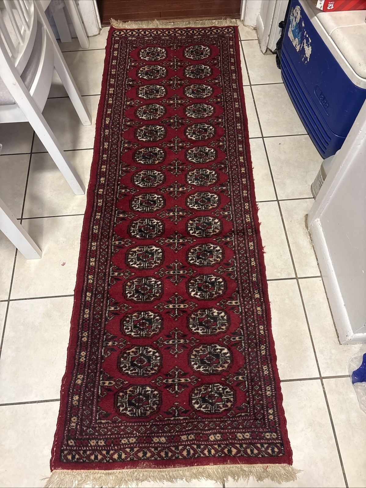 Harooni 5′ Feet Narrow Short Bokhara Runner Handmade Pakistan F-6781