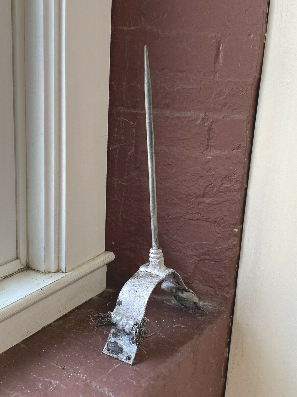 Vintage COPPER Lightning Rod & Bracket, Functional, Interior Design Accent