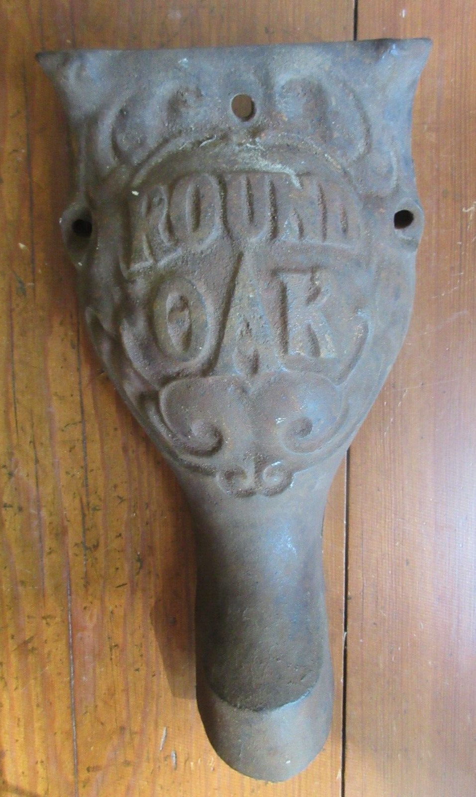 Vintage Round Oak Wood Stove Part Leg 11″ Tall 6″ Wide
