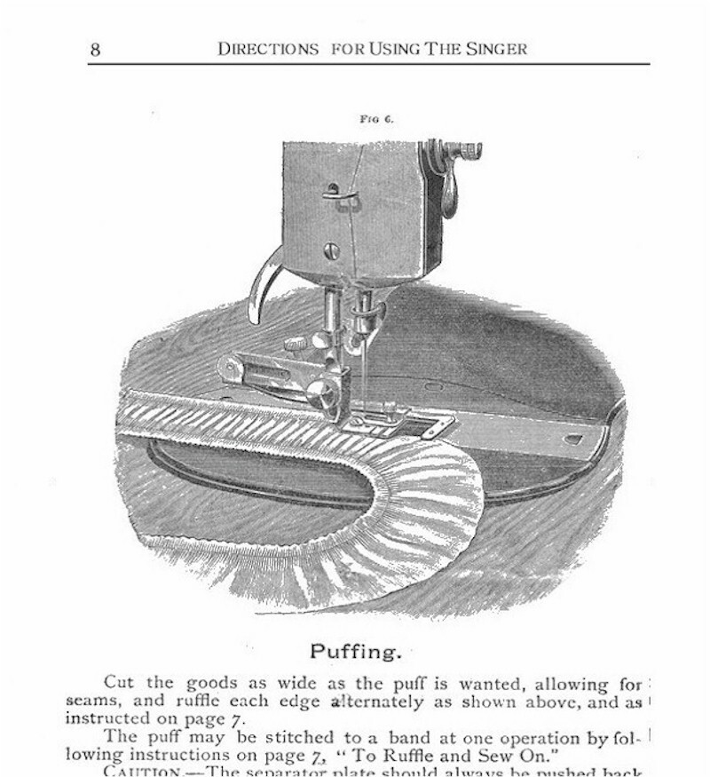 Singer Sewing Machine 1889 Attachments Instruction Manual puzzle-box Copy