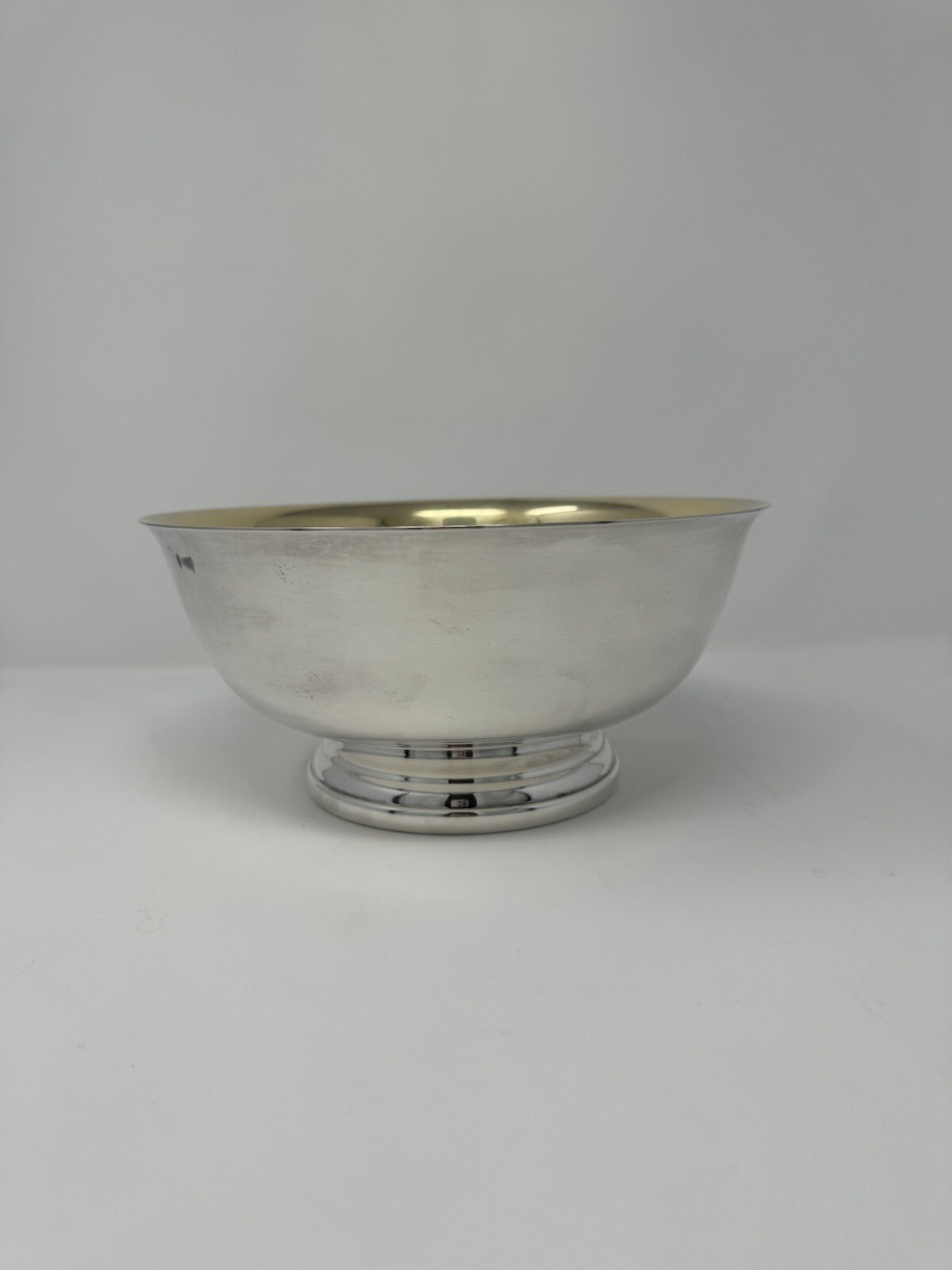 Vintage GORHAM SILVER Silver Plated 9″ Footed Patina Serving Bowl EP YC781