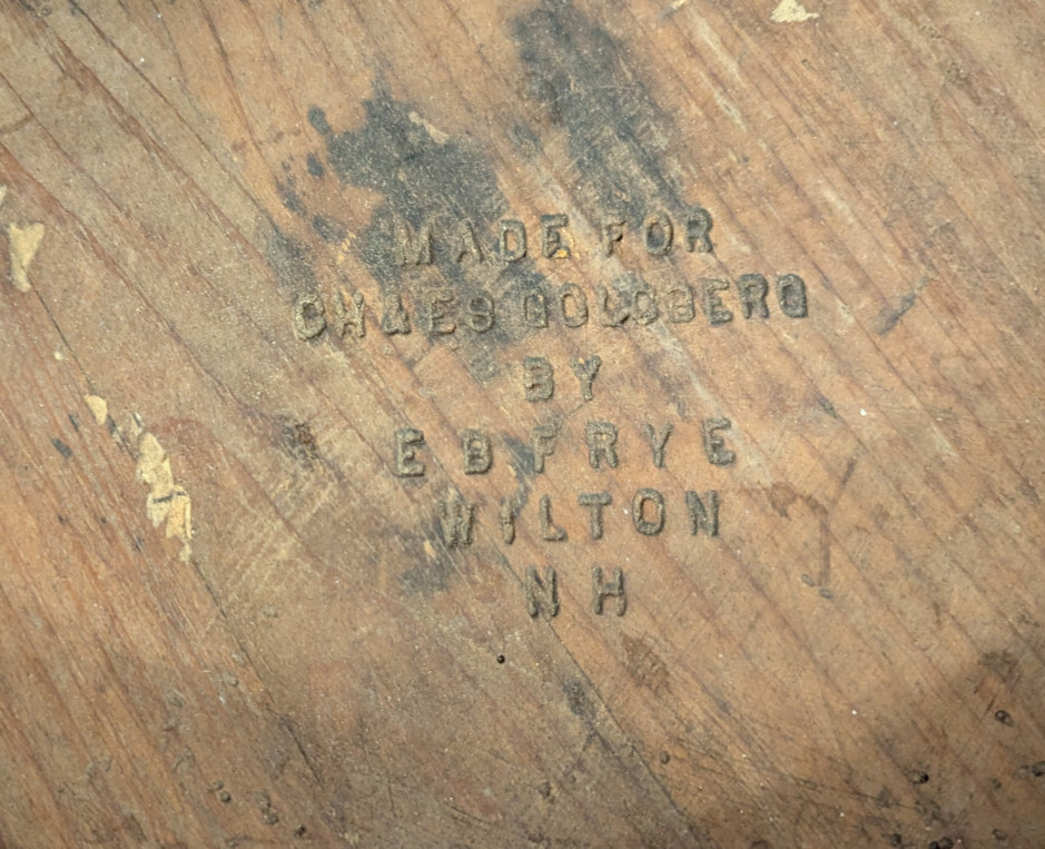 BEST Antique Wood Grain MEASURE Signed MADE FOR CH & ES GOLDBERG by E.B. FRYE NH