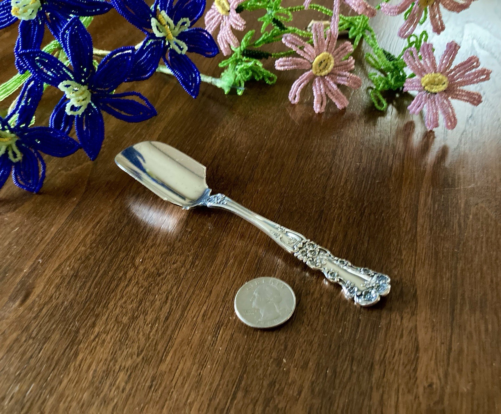 All Original Antique Gorham Buttercup Sterling Cheese Scoop