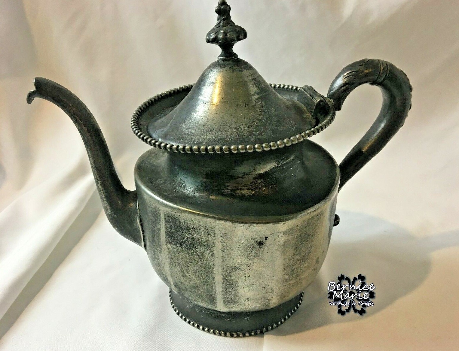 Van Bergh Quadruple Silver Plate Tea Set Antique 1800’s 4 Pc
