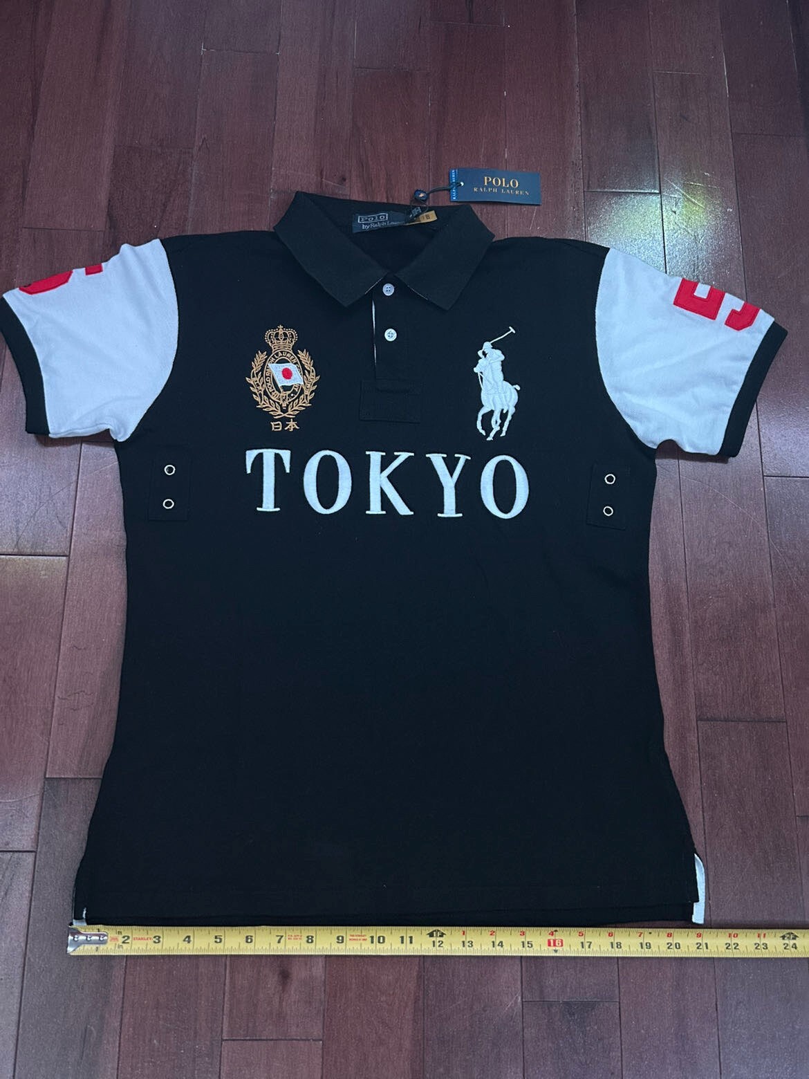 Big pony Polo Ralph Lauren Black ANY size Tokyo Shirt Brand New
