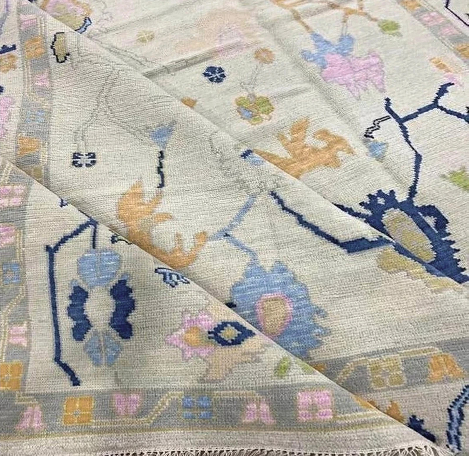 Hand Knotted Muted Oushak Rugs 4×6 5×7 6×9 7×10 8×11 9×12 10×14 12×15 Area Rugs