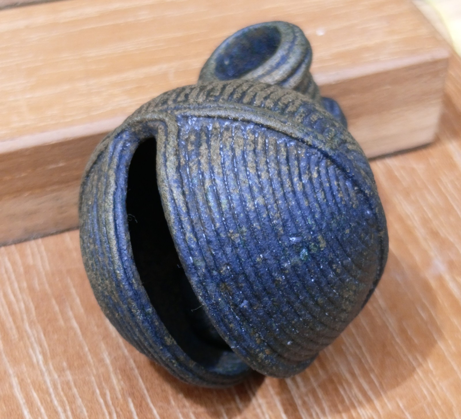 Antique 15th Century Thai Ayutthaya Bronze Horse Crotal Bell Works Ringing 41mm