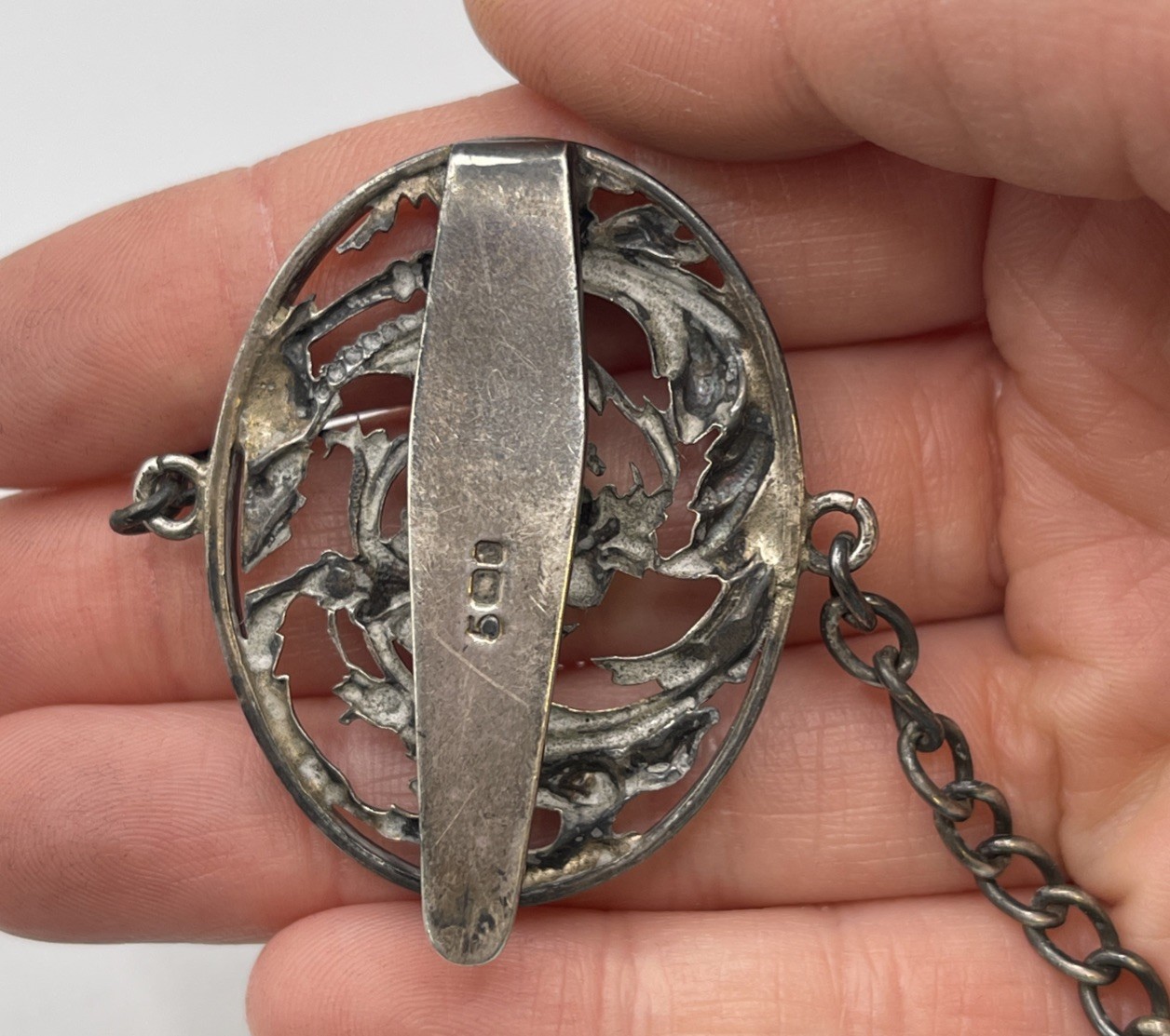 Victorian Era 1891 Sterling Silver Chatelaine Glasses Spectacle Case. 2.2oz