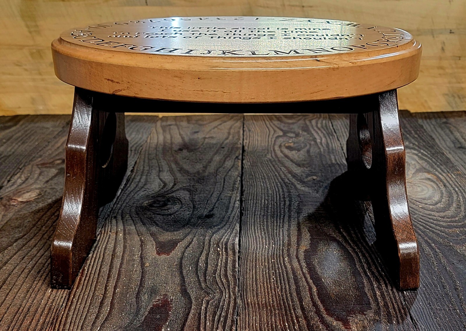 OAK MAPLE STEP STOOL ABC KITCHEN BATHROOM BEDROOM BENCH FURNITURE